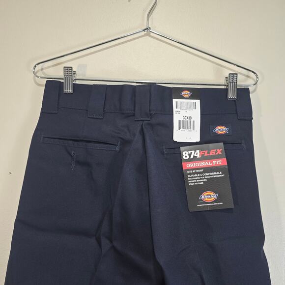 Dickies 874 Flex Mens 30x30 Original Fit 6 Pocket Blue Pants NWT - Picture 6 of 9